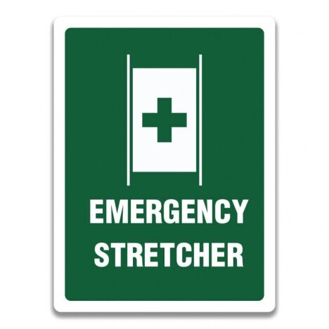 EMERGENCY STRETCHER SIGN