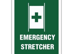 EMERGENCY STRETCHER SIGN